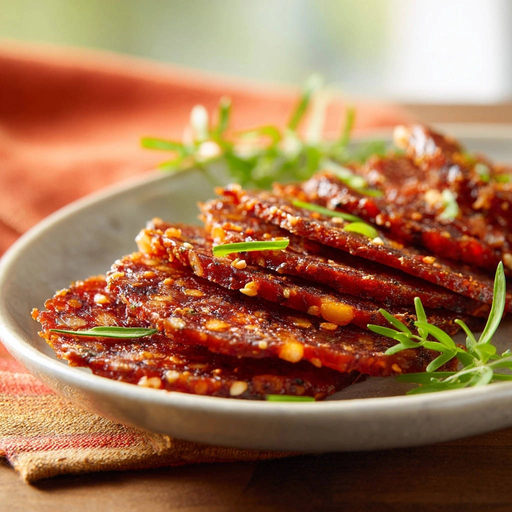 Aromatische Wurstplatte Mit Frischen Sprossen Serviert 1 Aromatische Wurstplatte mit frischen Sprossen, serviert auf einem hellen Teller mit frischen Kräutern, die die zarten Scheiben garnieren.