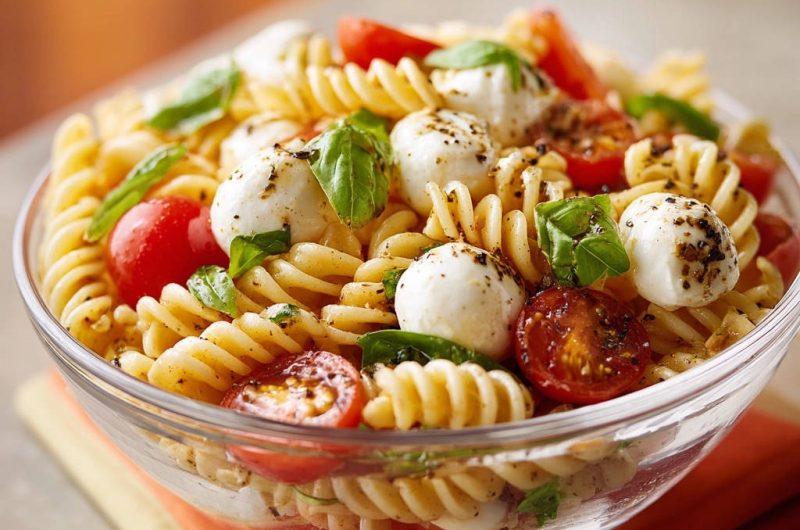 Caprese-Nudelsalat