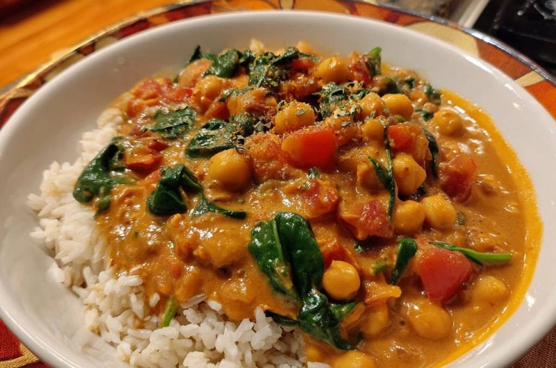 Kichererbsen-Spinat-Curry