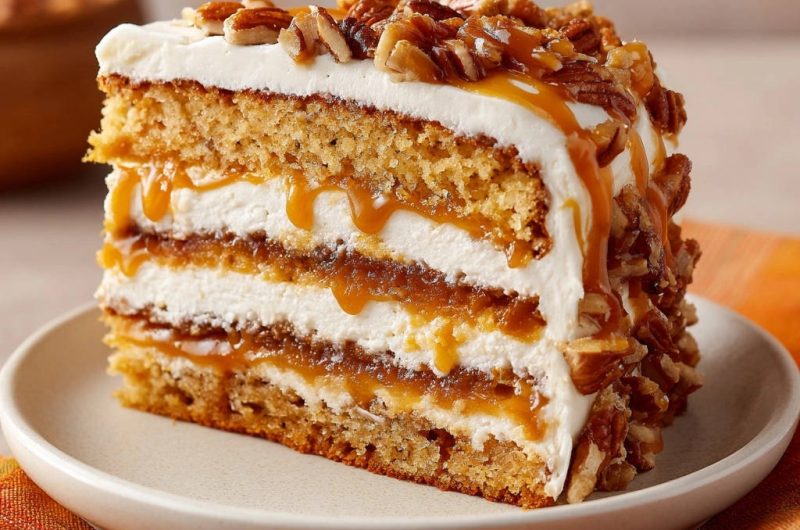 Karamell-Pekannuss-Torte