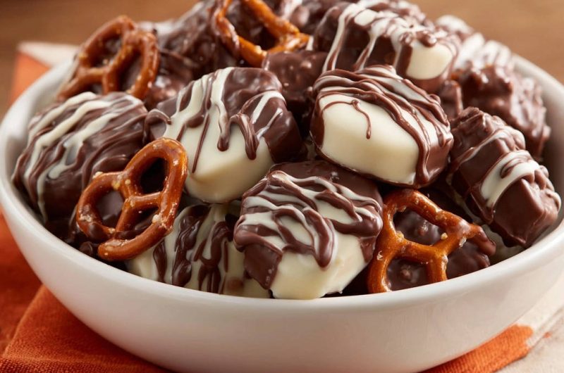 Schoko-Brezel-Knabbereien