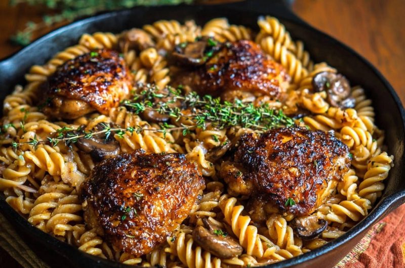 Hähnchen-Fusilli-Pfanne