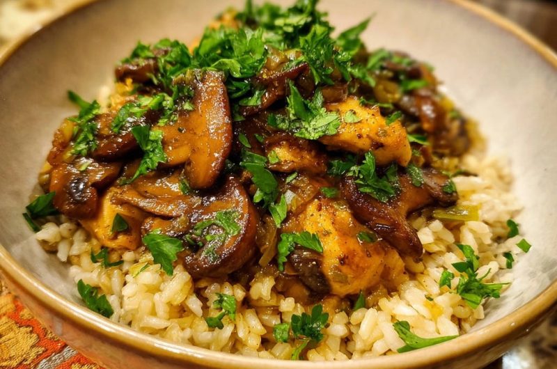 Hähnchen-Pilz-Pfanne