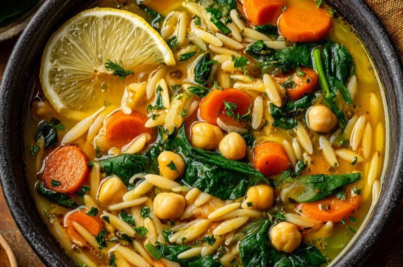 Orzo-Gemüse-Suppe