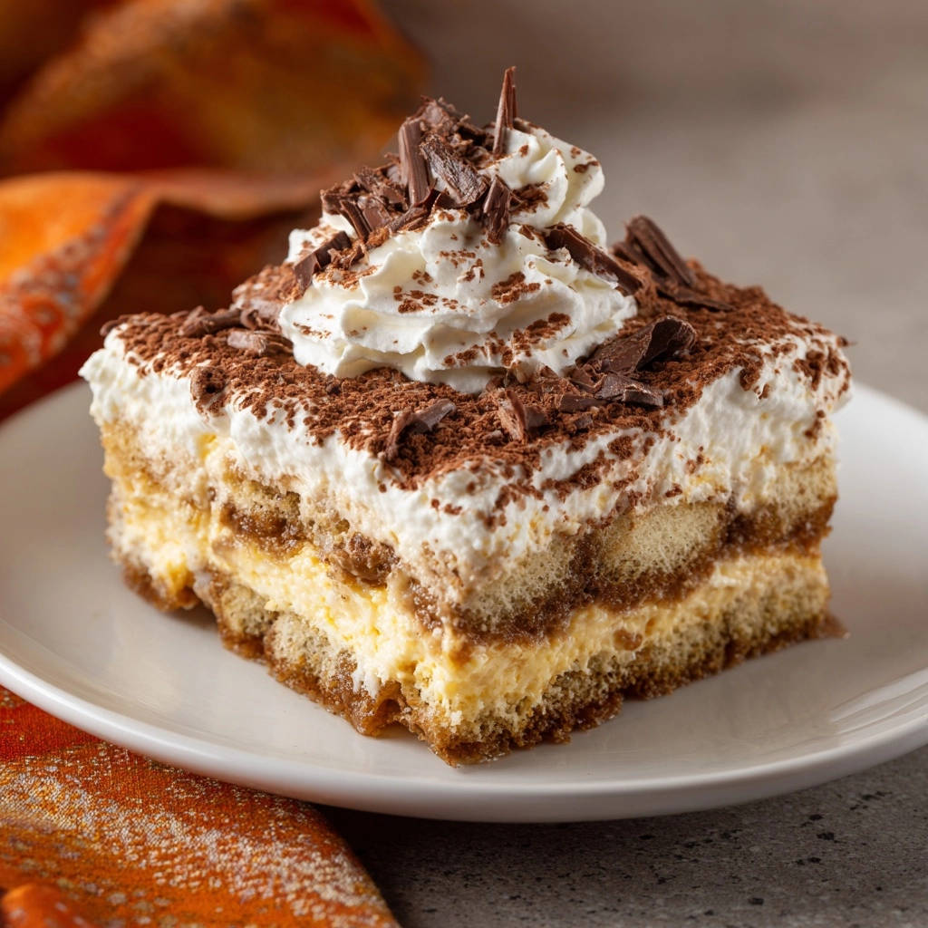Klassisches Tiramisu Querschnitt Serviert 1 Klassisches Tiramisu: Ein einzelnes Stück, serviert auf einem weißen Teller, zeigt einen köstlichen Querschnitt mit cremigen Schichten.