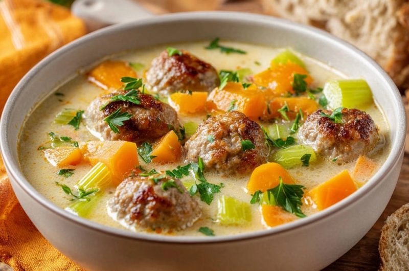 Hackbällchensuppe