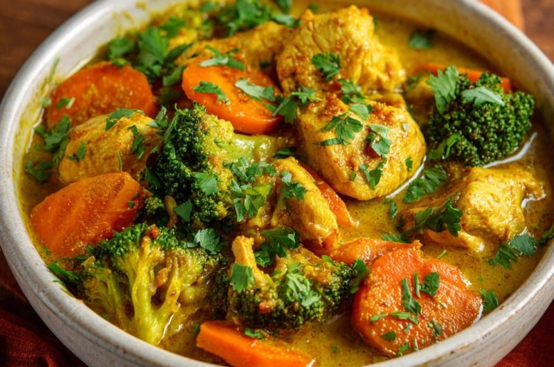 Hähnchen-Brokkoli-Curry