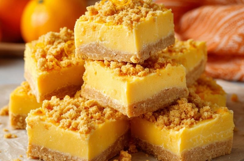 Orangen-Crumble-Schnitten
