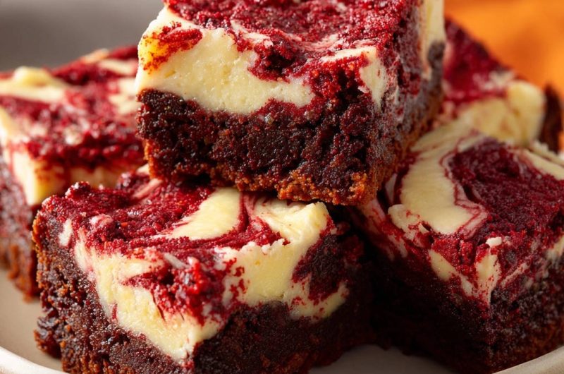 Red Velvet Cheesecake Brownies