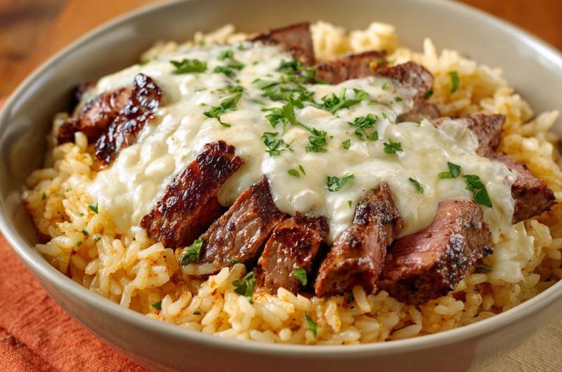 Steak-Reis-Bowl