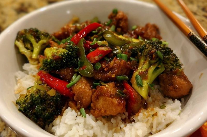 Wok-Hähnchen