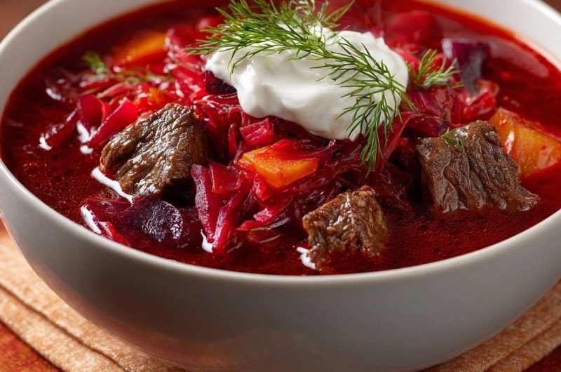 Rindfleisch-Borschtsch