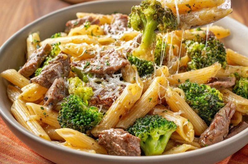 Penne Rindfleisch Brokkoli