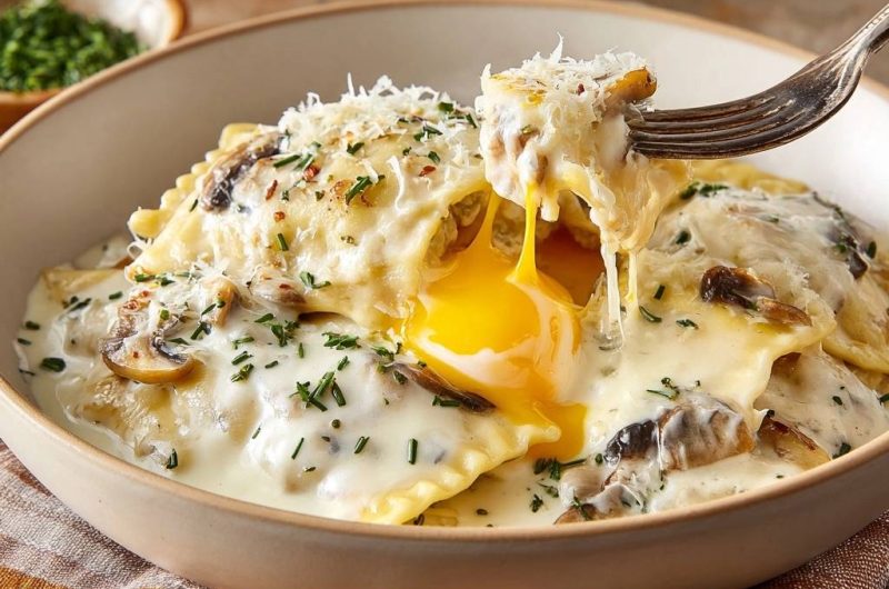 Pilz-Ravioli