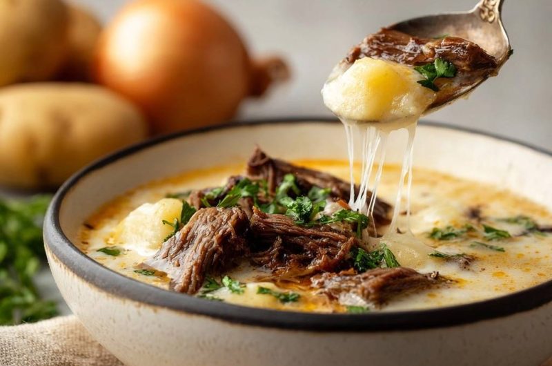 Rindfleisch-Gnocchi-Suppe