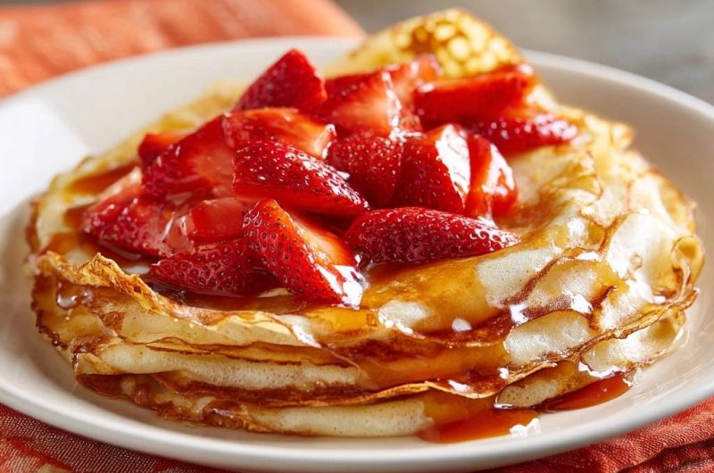 Erdbeer-Crêpes