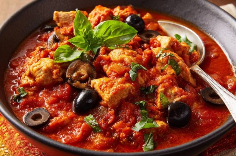 Hähnchen-Tomaten-Eintopf