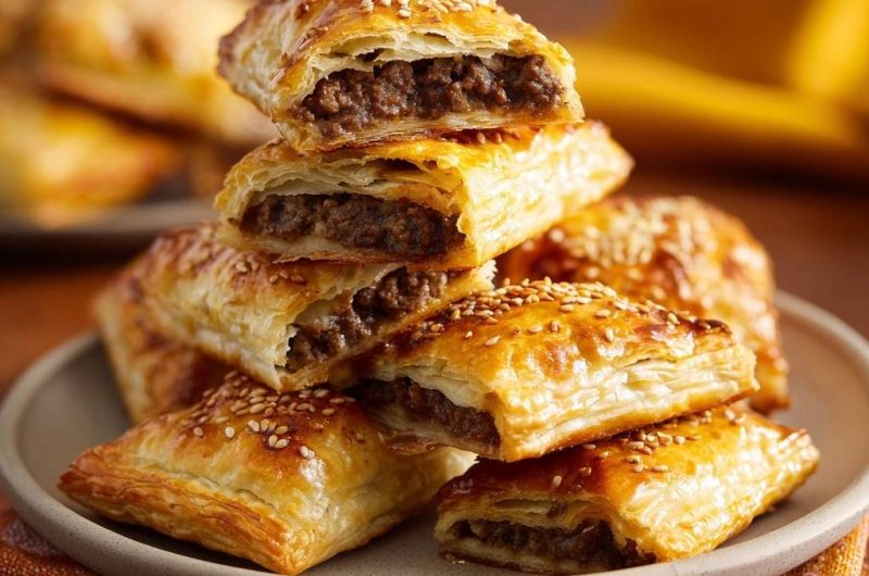 Hackfleisch-Blätterteig-Pasteten