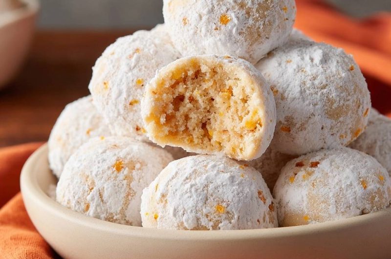 Orangen-Schneebällchen