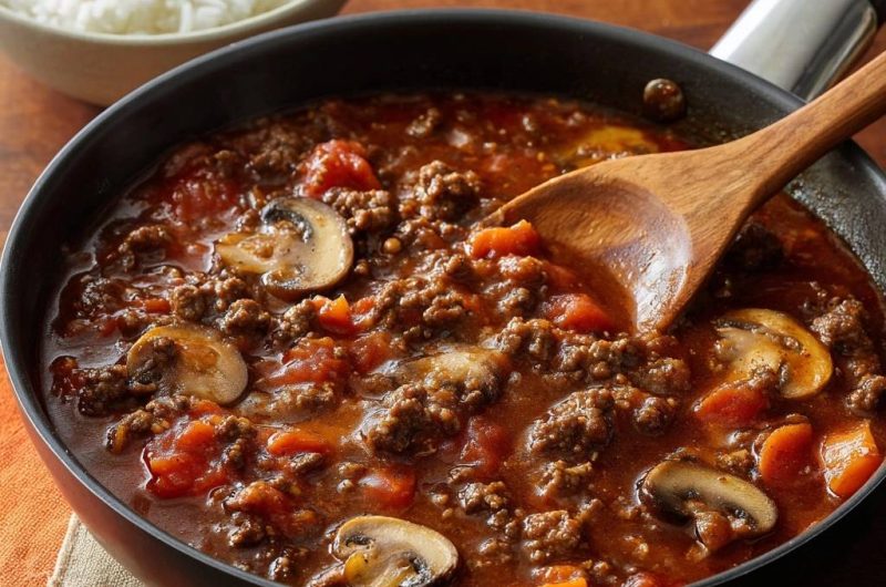 Pilz-Hack-Ragout
