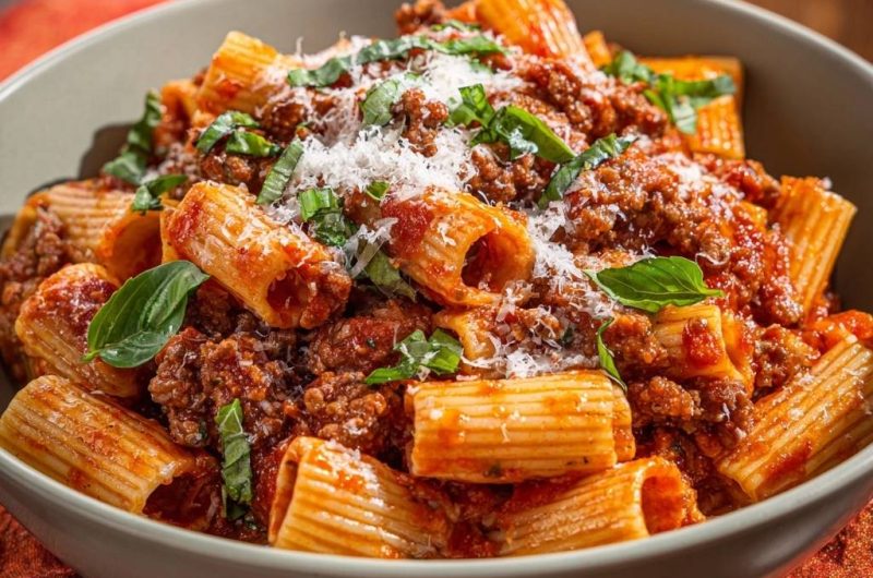 Rigatoni Bolognese