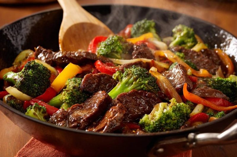 Rindfleisch-Wok