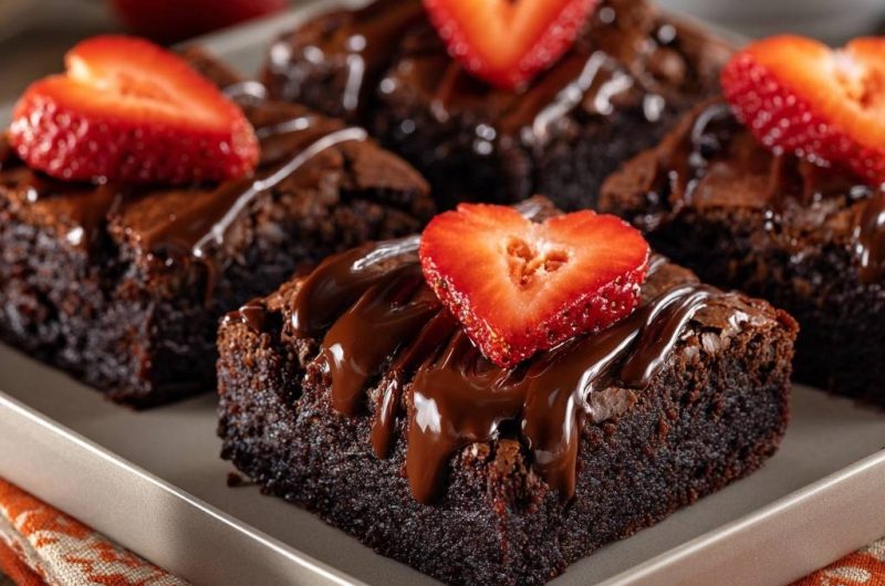 Erdbeer-Schoko-Brownies