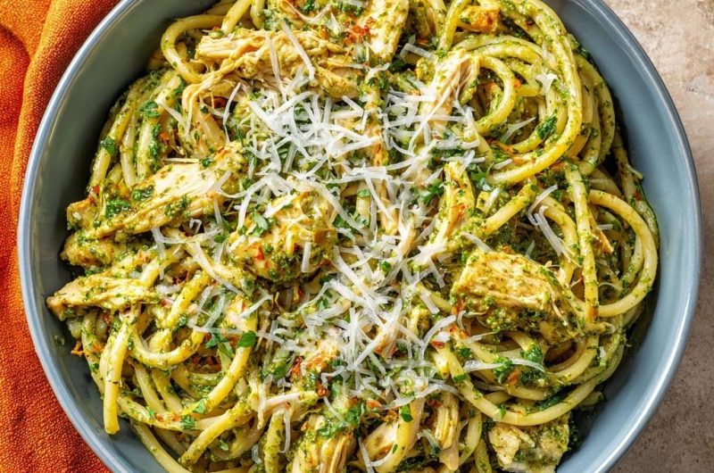 Hähnchen-Pesto-Linguine