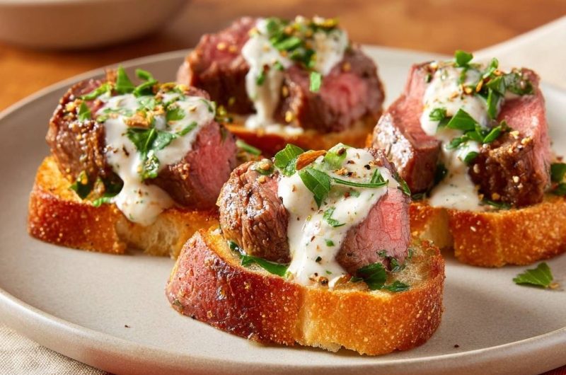 Rindfleisch-Crostini