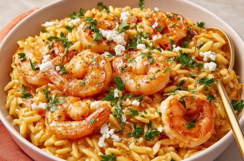 Garnelen-Orzo