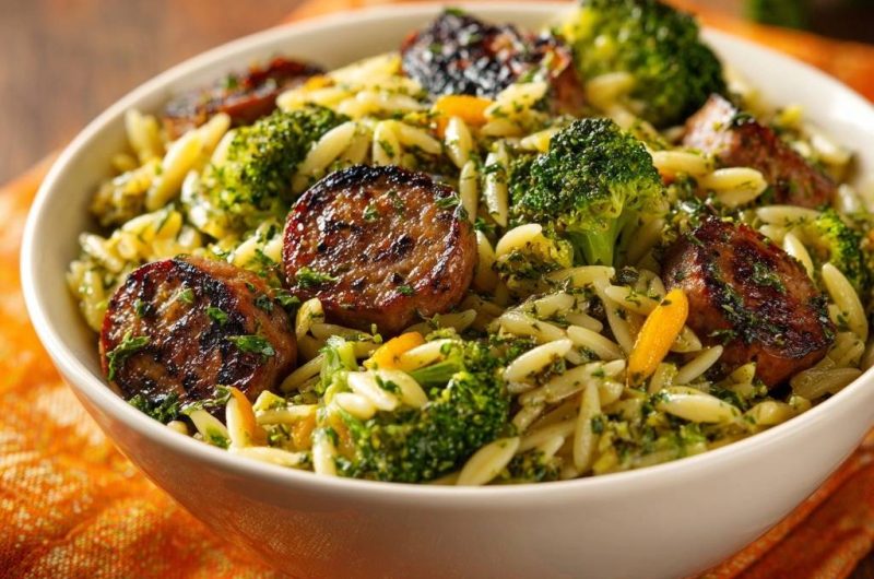 Bratwurst-Orzo