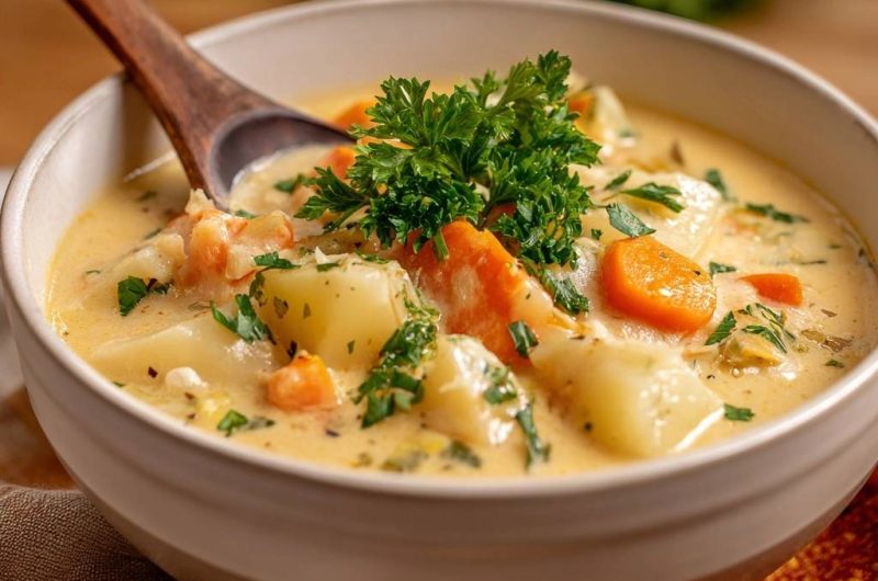 Garnelen-Kartoffelsuppe