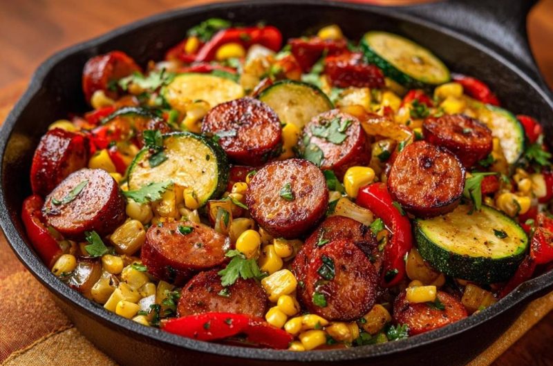Wurst-Gemüse-Pfanne