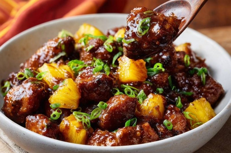 Ananas-Hähnchen