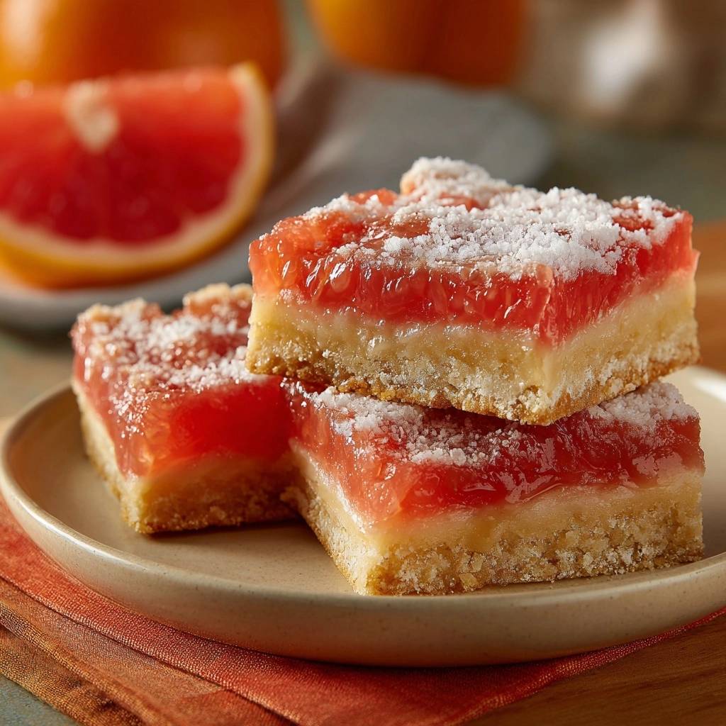 Himbeer Gelee Shortbread Querschnitt Serviert 1 Himbeer-Gelee-Shortbread in Nahaufnahme, serviert auf einem Teller, zeigt einen saftigen Querschnitt mit einer fruchtigen Schicht.