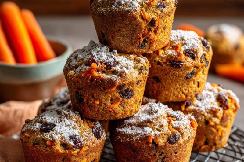 Karotten-Rosinen-Muffins