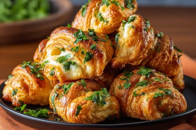 Käse-Kräuter-Croissants