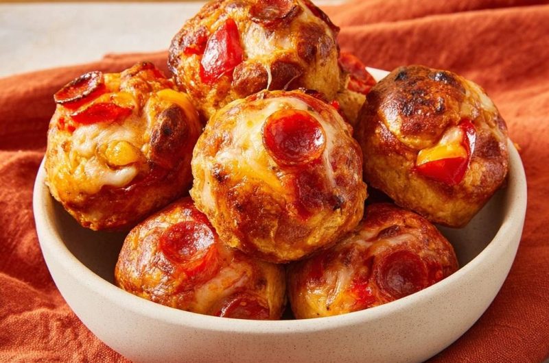 Pepperoni-Pizza-Bällchen