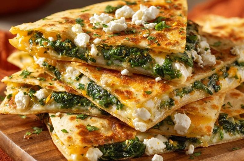 Spinat-Feta-Quesadillas