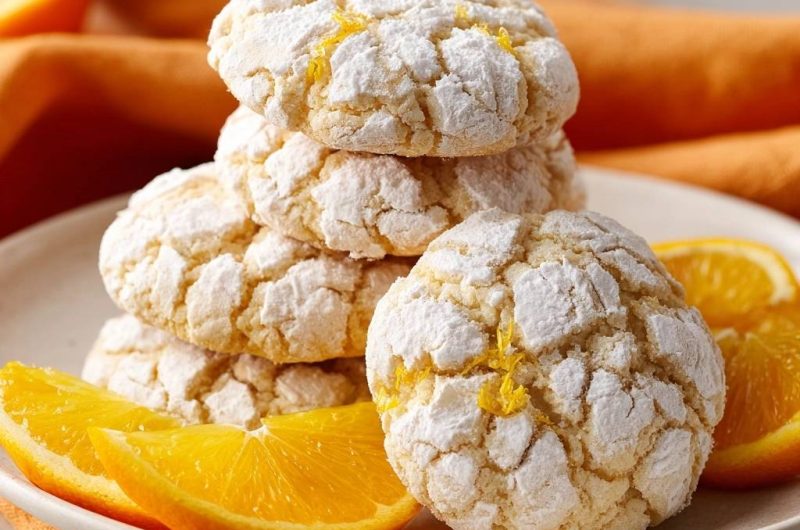 Orangige Crinkle Cookies