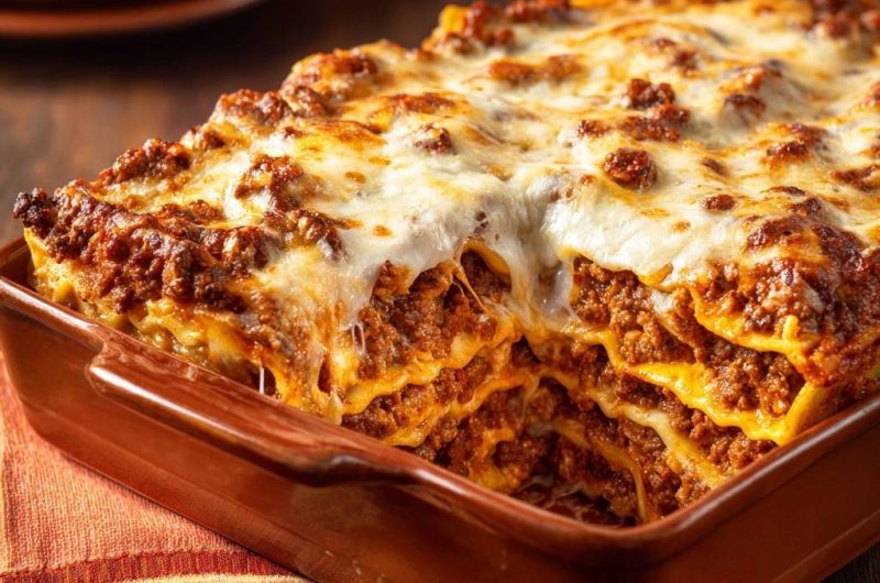 Hackfleisch-Lasagne