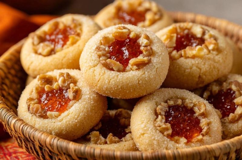 Walnuss-Marmeladen-Plätzchen