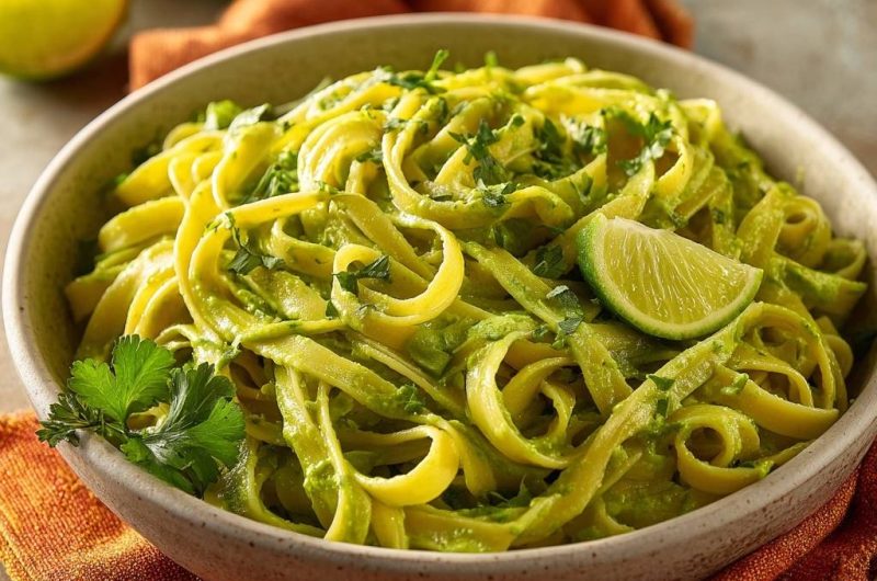 Avocado-Limetten-Tagliatelle