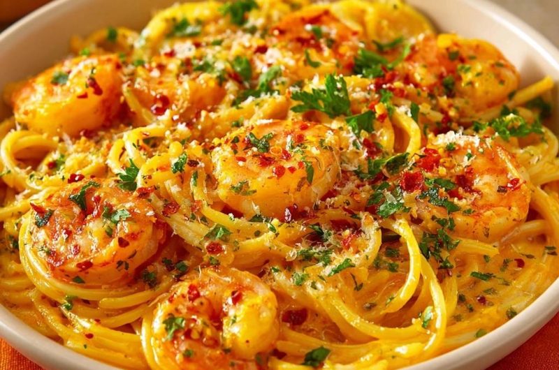 Chili-Garnelen-Spaghetti