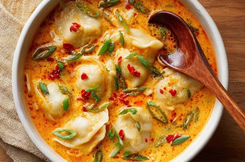 Chili-Teigtaschen-Suppe