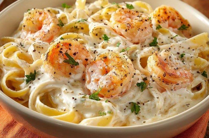 Garnelen-Tagliatelle