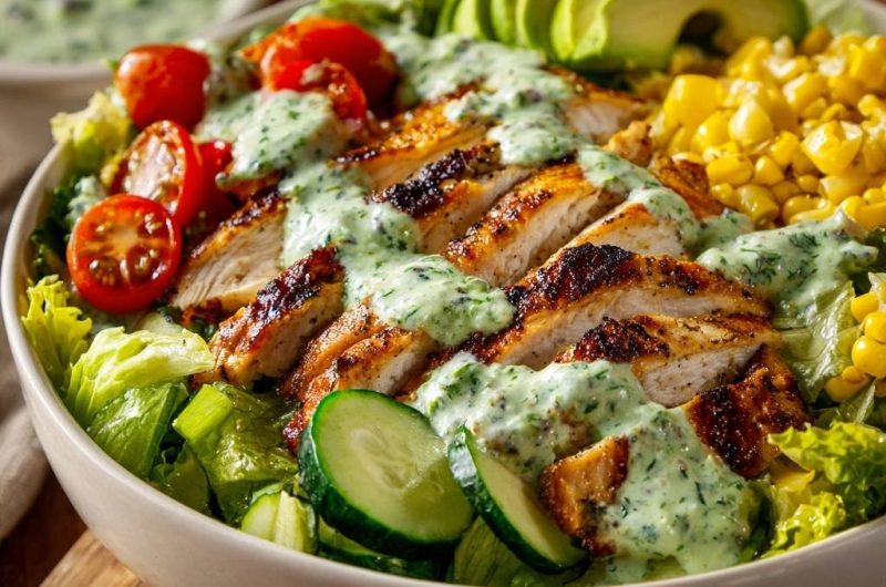 Hähnchen-Avocado-Bowl