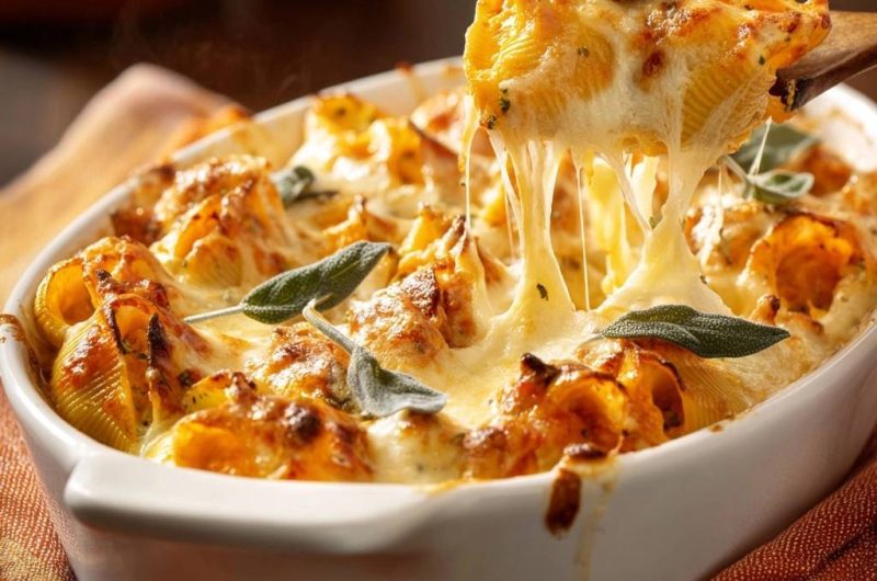 Gebackene Kürbis-Conchiglie