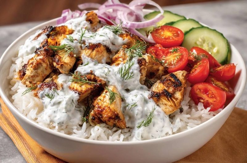 Hähnchen-Reis-Bowl