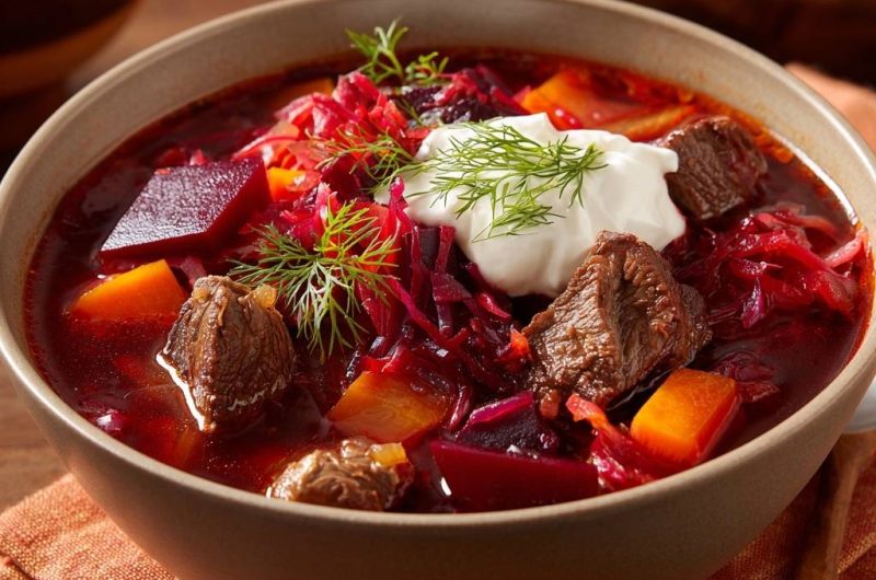 Rindfleisch-Borschtsch